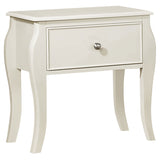 Dominique 1-drawer Nightstand Cream White