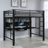 Avalon Full Workstation Loft Bed Black