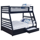 Ashton 2-drawer Wood  Over  Bunk Bed