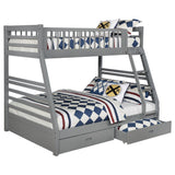 Ashton 2-drawer Wood  Over  Bunk Bed