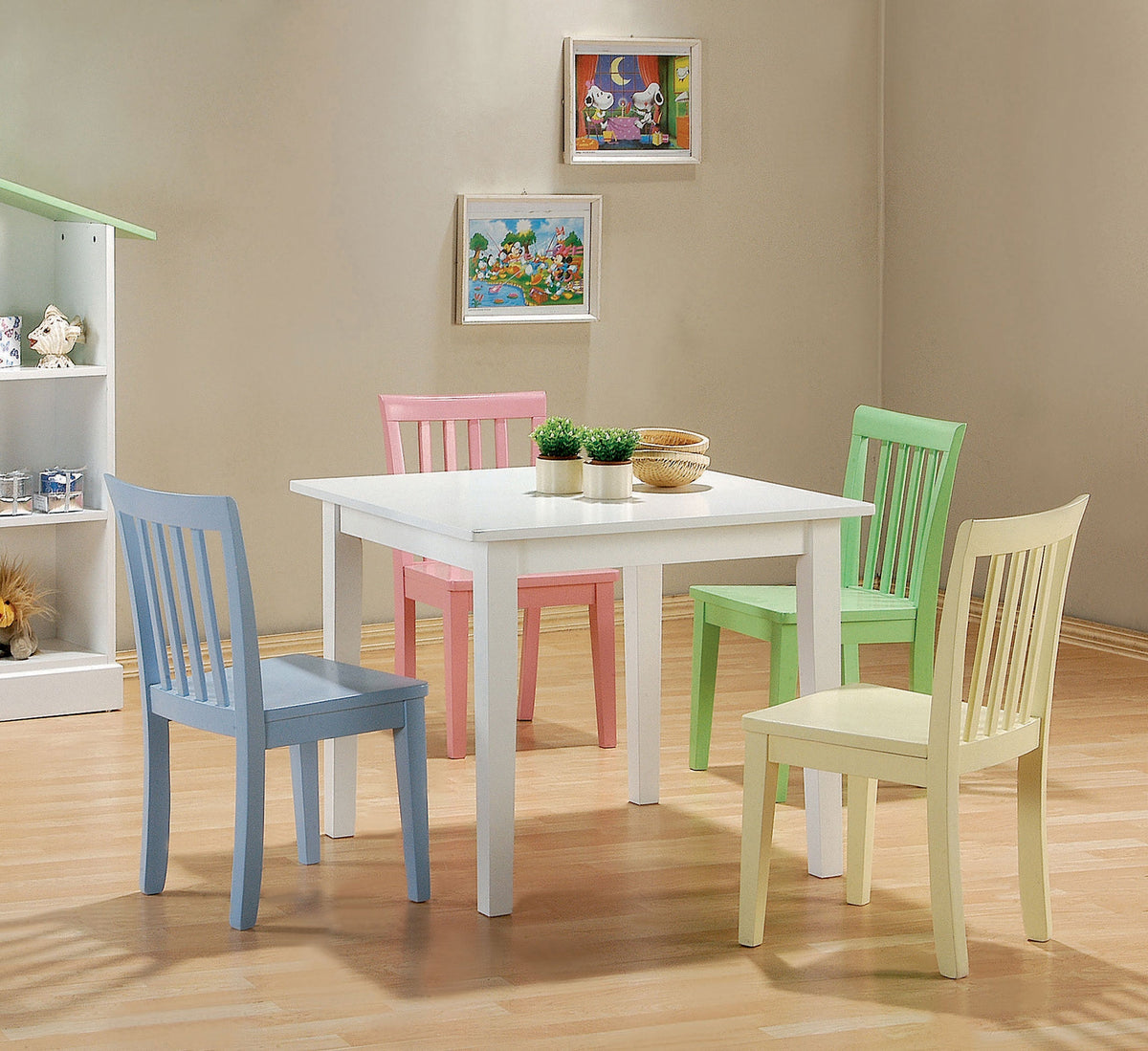 Rory  Kids Table and Chairs Set Multi Color