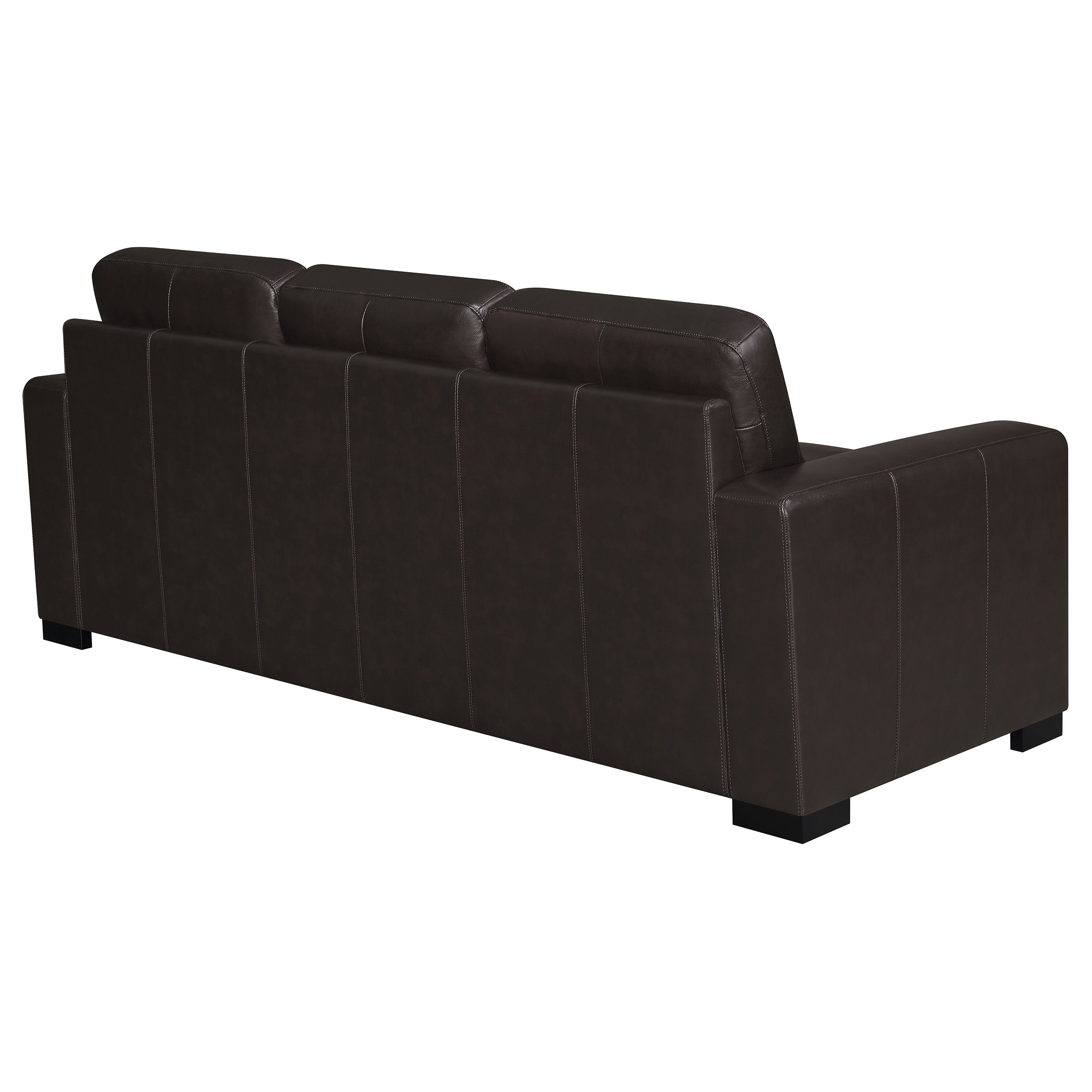 Boardmead Track Arms Upholstered Sofa Dark Brown