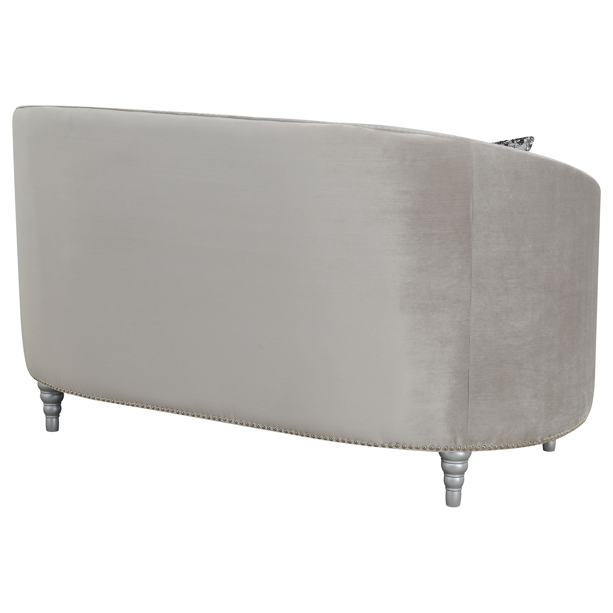 Avonlea Sloped Arm Tufted Sofa Grey