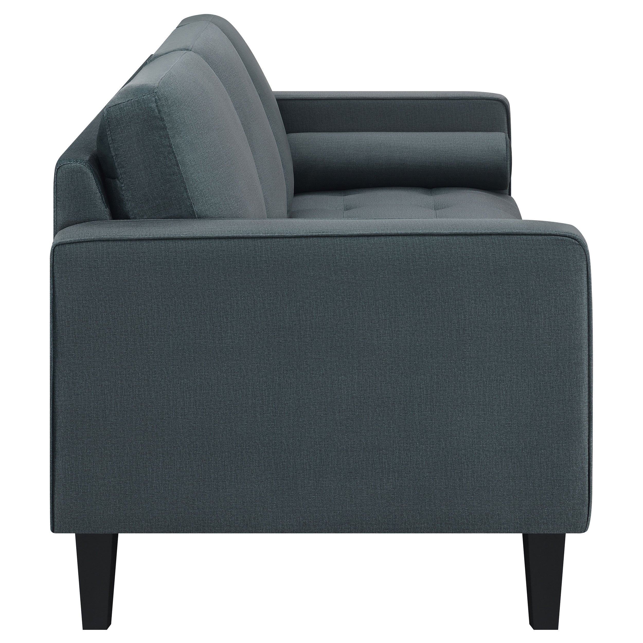 Gulfdale Cushion Back Upholstered Sofa Dark Teal