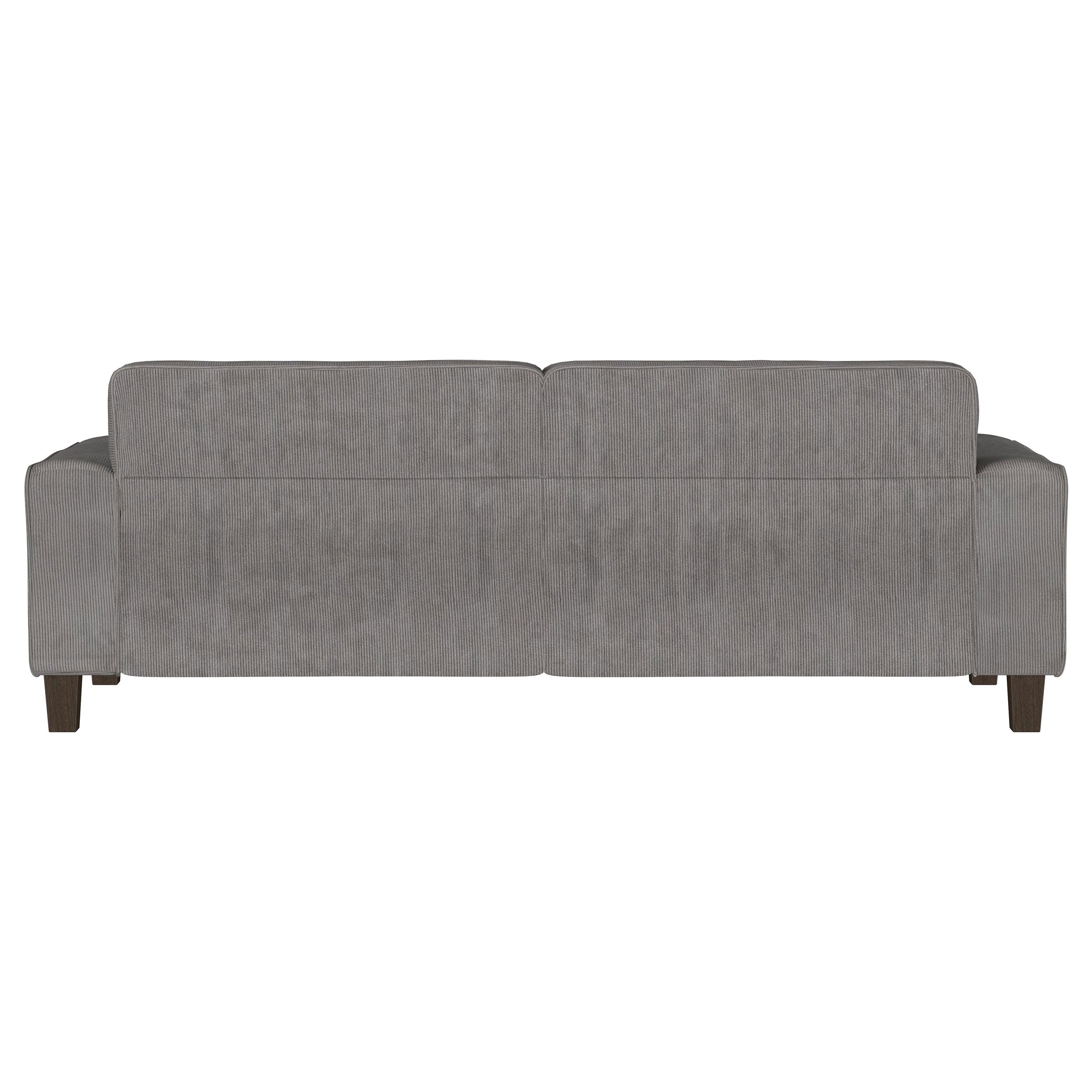 Deerhurst Upholstered Track Arm Tufted Sofa Charcoal