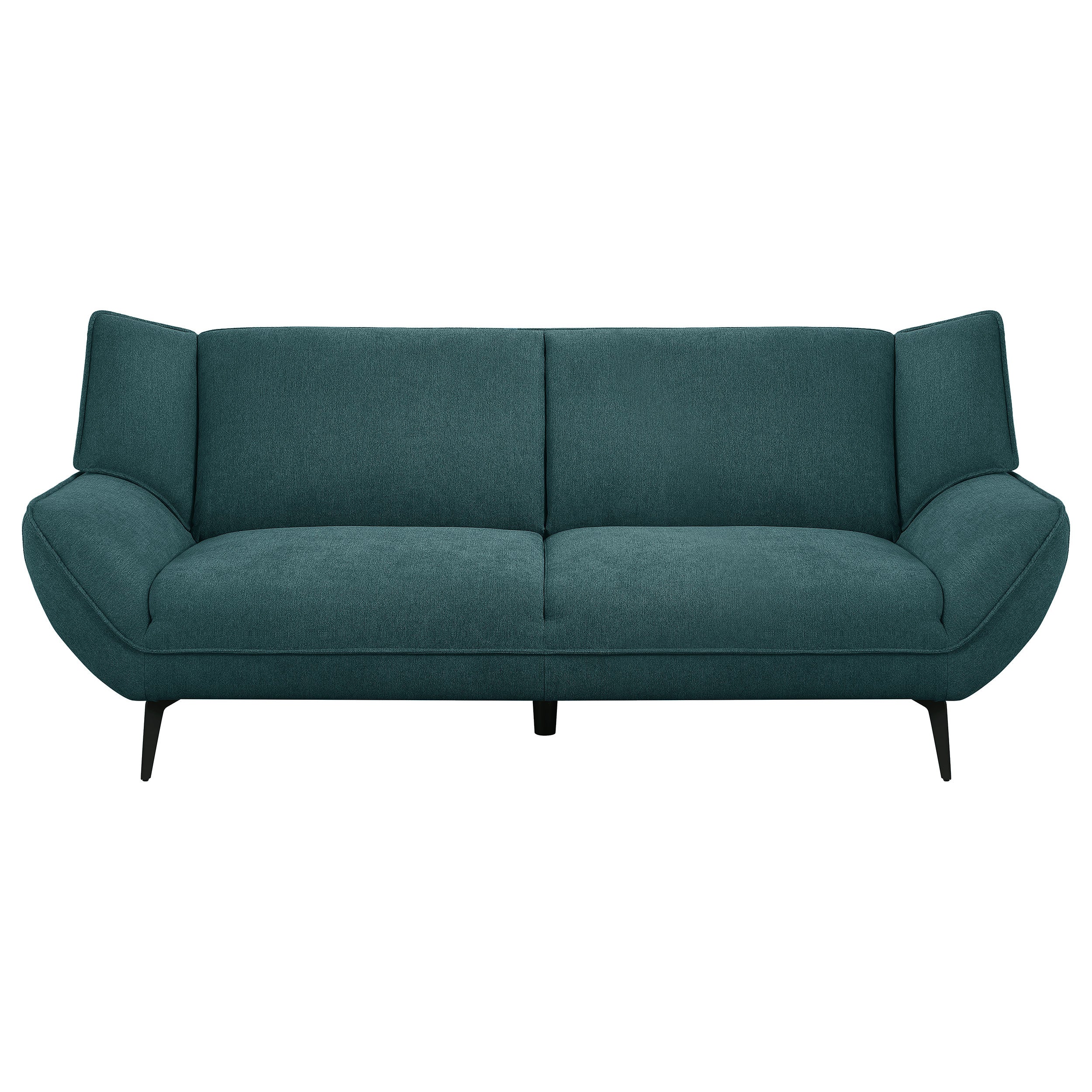 Acton Upholstered Flared Arm Sofa Teal Blue