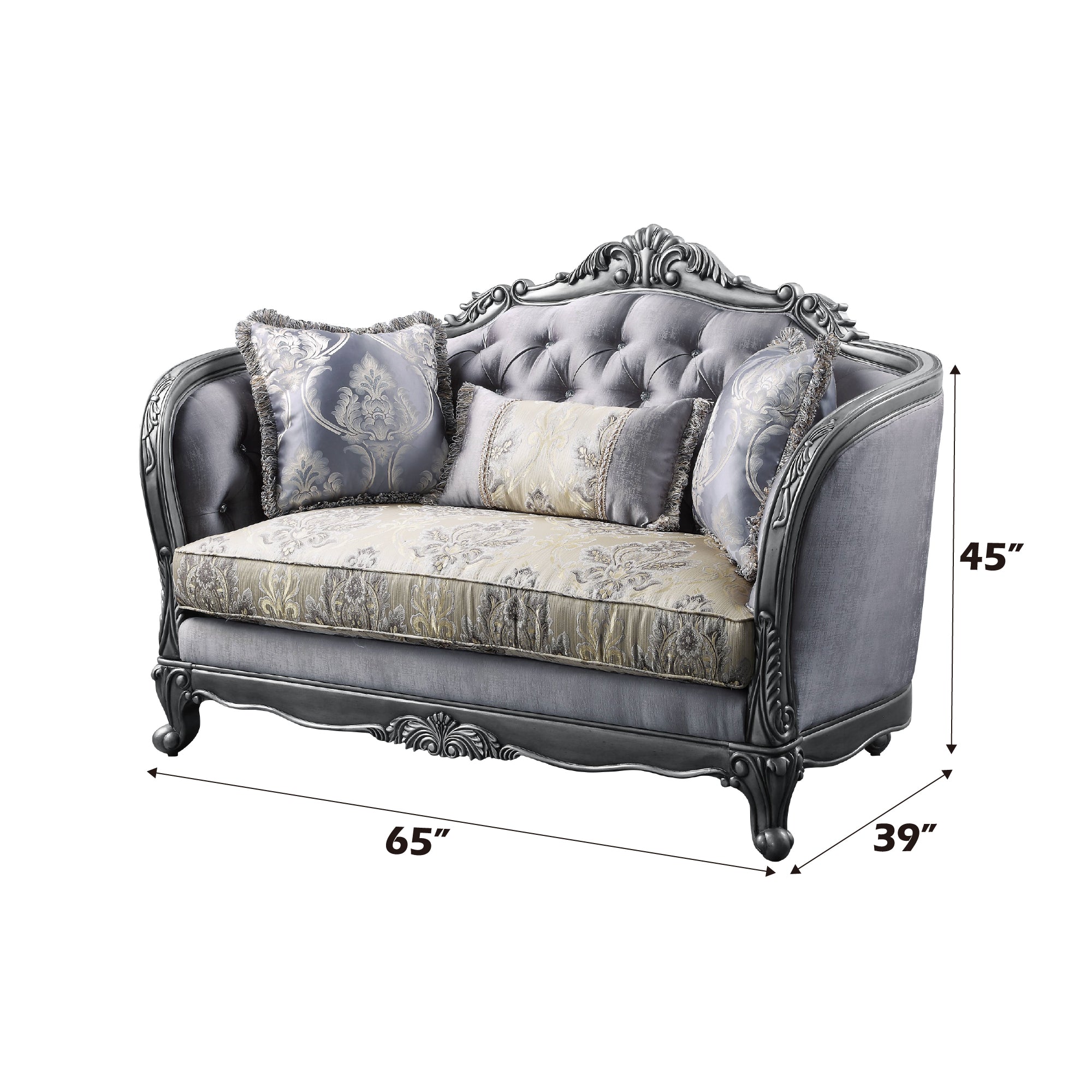 Ariadne Loveseat W/3 Pillows