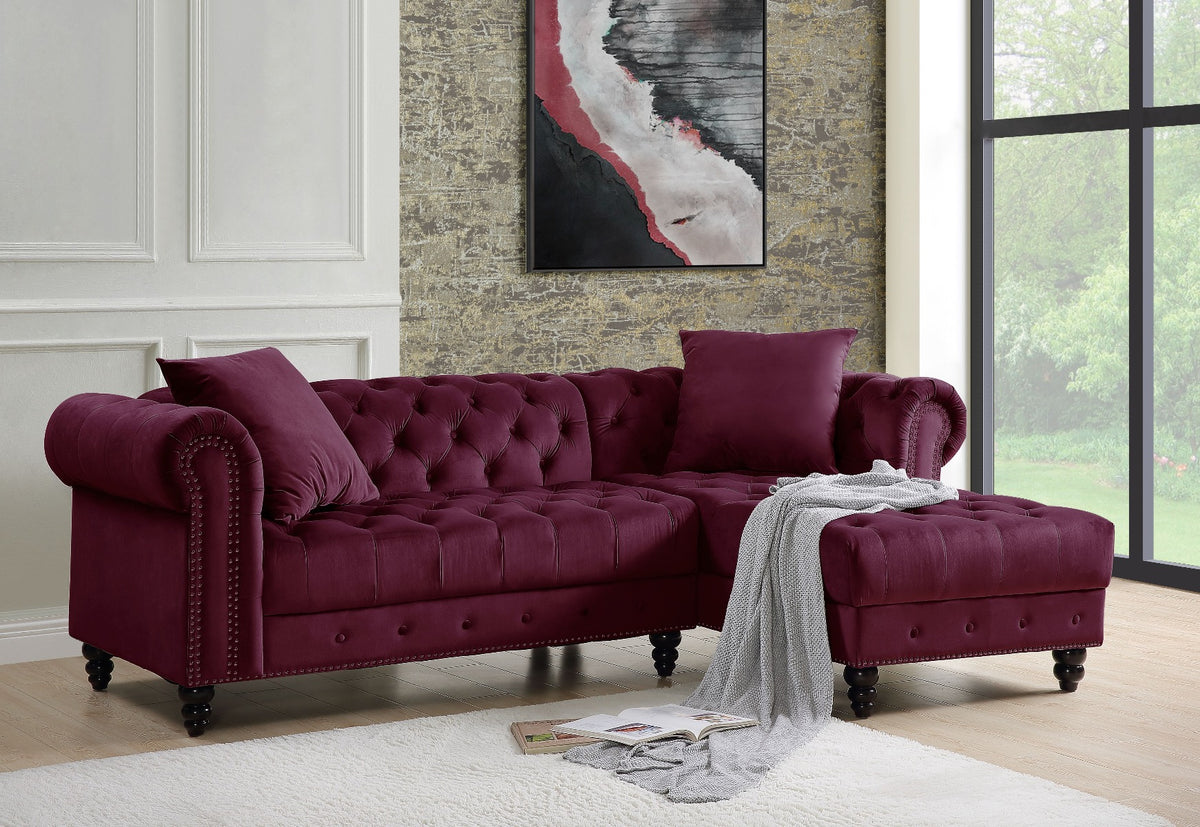 Adnelis Sectional Sofa W/2 Pillows