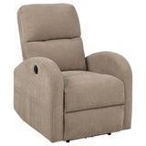 Grant Fabric Upholstered Power Recliner Chair Camel