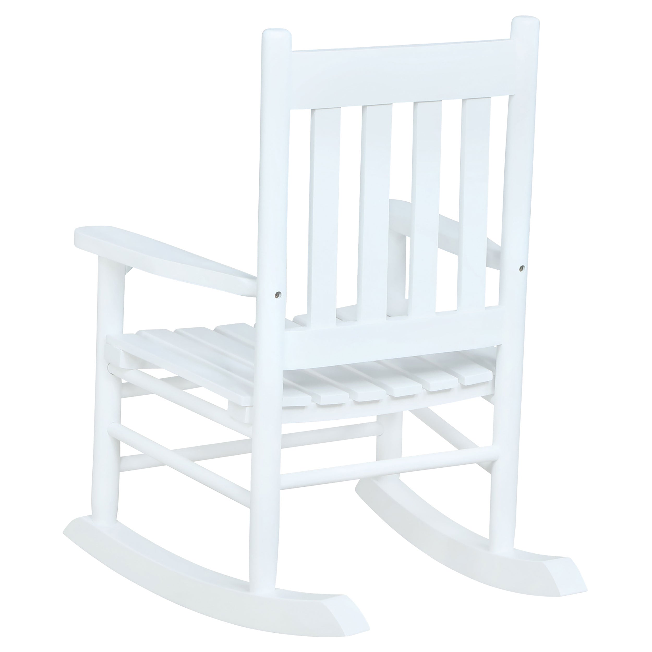 Annie Slat Back Youth Rocking Chair White