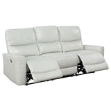 Greenfield Upholstered Power Reclining Sofa Ivory