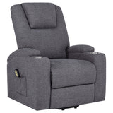 Louie Chenille Upholstered Power Lift Massage Chair