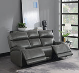 Longport Upholstered Power Sofa Charcoal