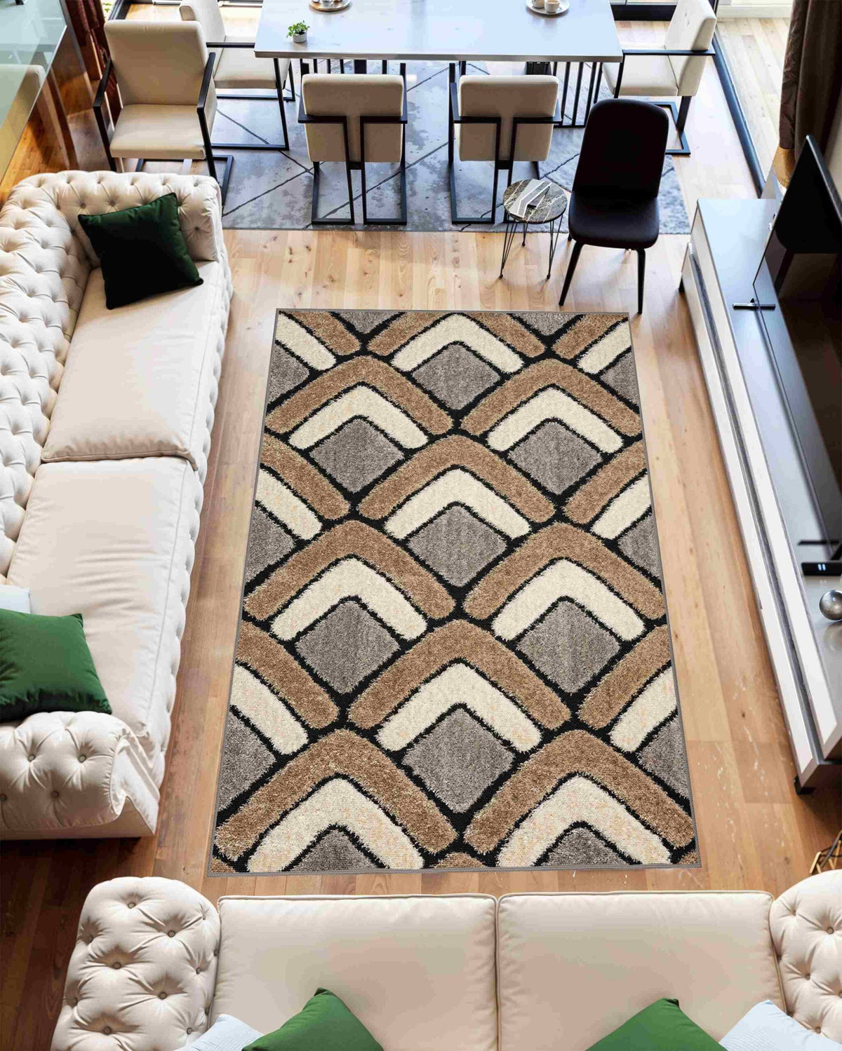 5D SHAGGY Rug Design 6414