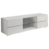 Galvin 4-drawer Wood 55-inch TV Stand White High Gloss