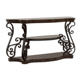 Laney Sofa Table Deep Merlot and Clear