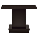 Reston Pedestal Sofa Table Cappuccino