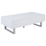 Atchison 2-drawer Coffee Table High Glossy White