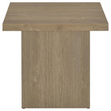 Devar Square Engineered Wood Side End Table Latte