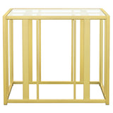 Adri Metal Frame End Table Matte Brass