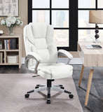 Kaffir Adjustable Height Office Chair White and Silver