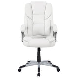 Kaffir Adjustable Height Office Chair White and Silver