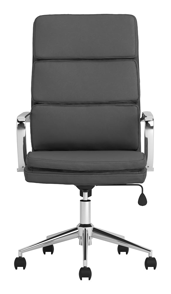 Ximena High Back Upholstered Office Chair Grey