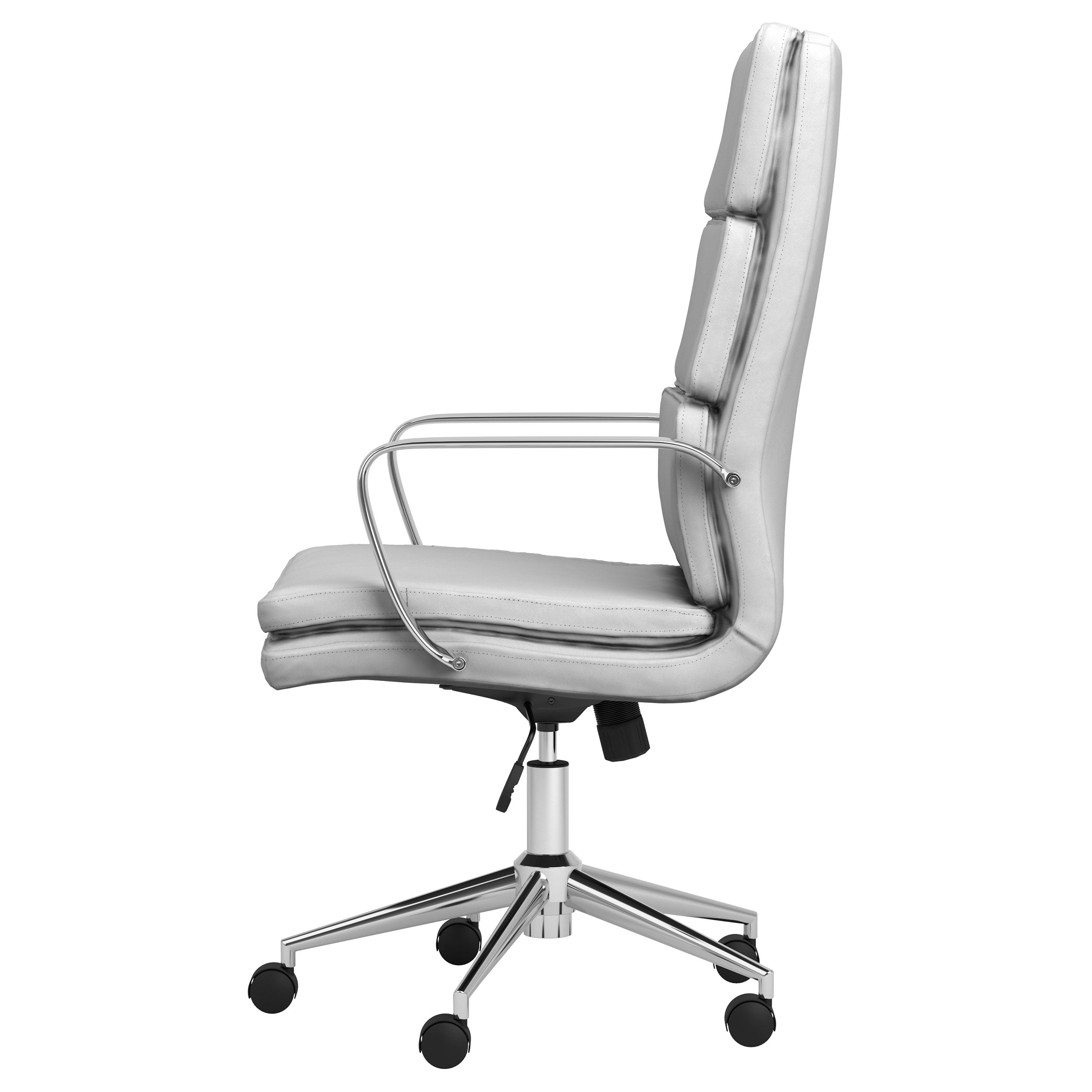 Ximena High Back Upholstered Office Chair White