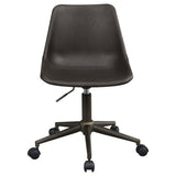 Carnell Adjustable Height Office Chair with Casters Brown and Rustic Taupe