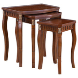 Daphne  Rectangular Wood Nesting Table Set Warm Brown
