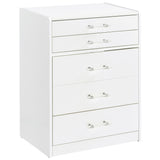 Danbury 3-drawer Makeup Vanity & Stool Set White High Gloss