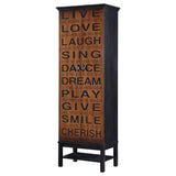 Lovegood 2-door Accent Cabinet Rich Brown and Black