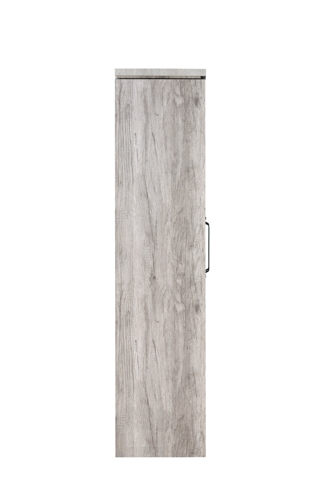 Alejo 2-door Tall Cabinet Grey Driftwood