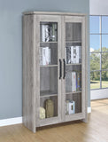 Alejo 2-door Tall Cabinet Grey Driftwood