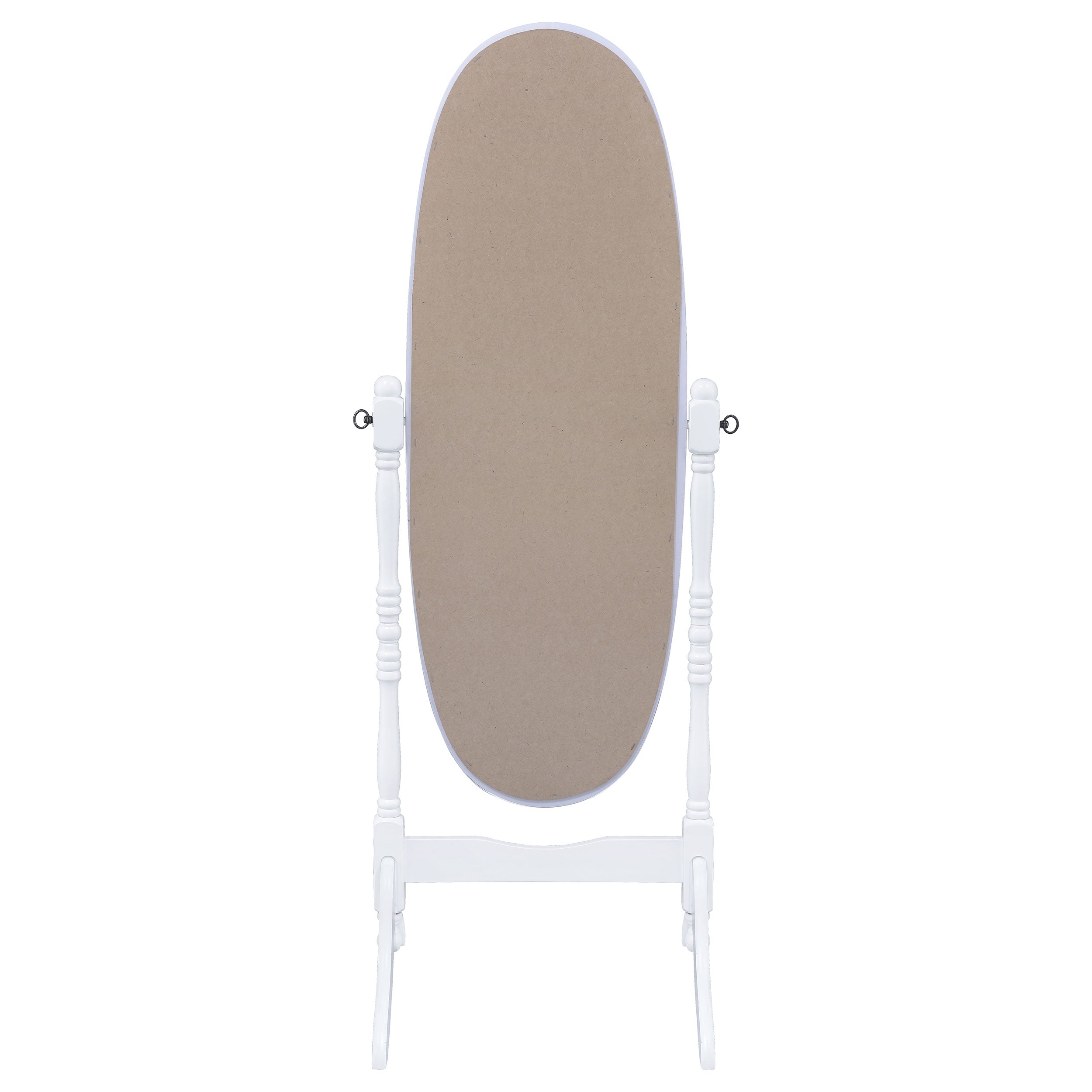 Foyet Oval Cheval Mirror White