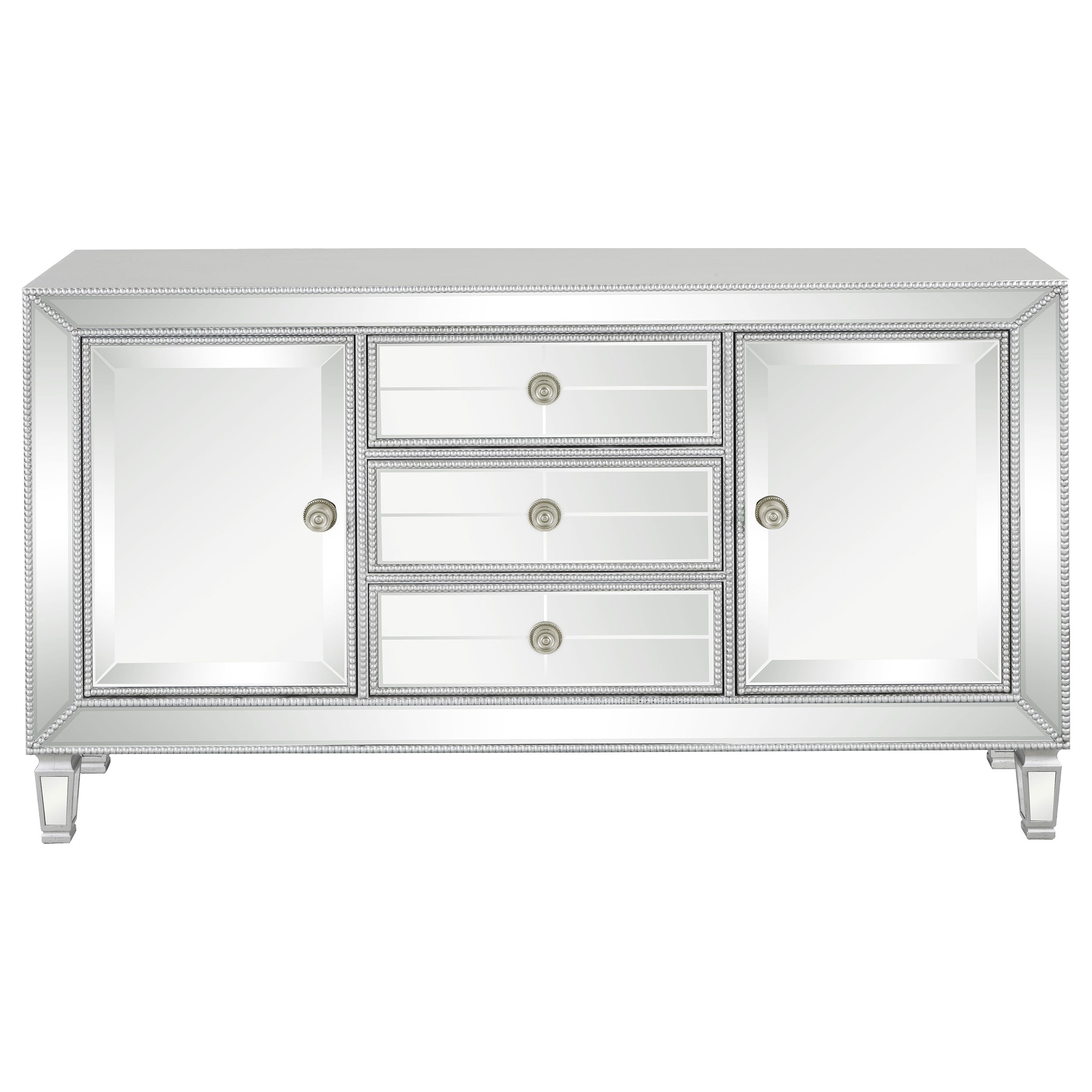 Leticia 3-drawer Accent Cabinet Silver