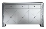 Maya 3-drawer Accent Cabinet Silver