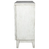 Moody Accent Cabinet with Carved Door Antique White