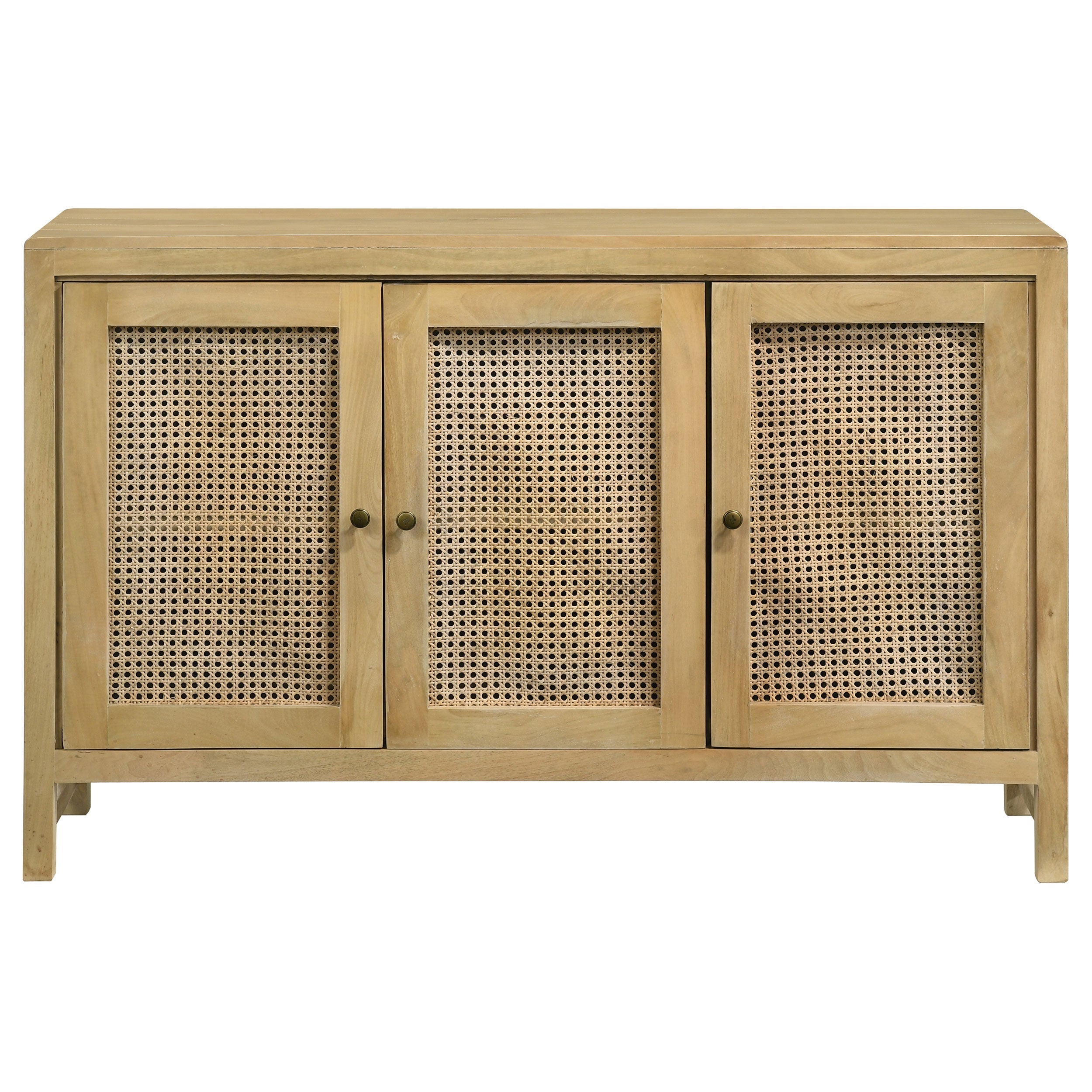 Zamora Rectangular 3-door Accent Cabinet Natural