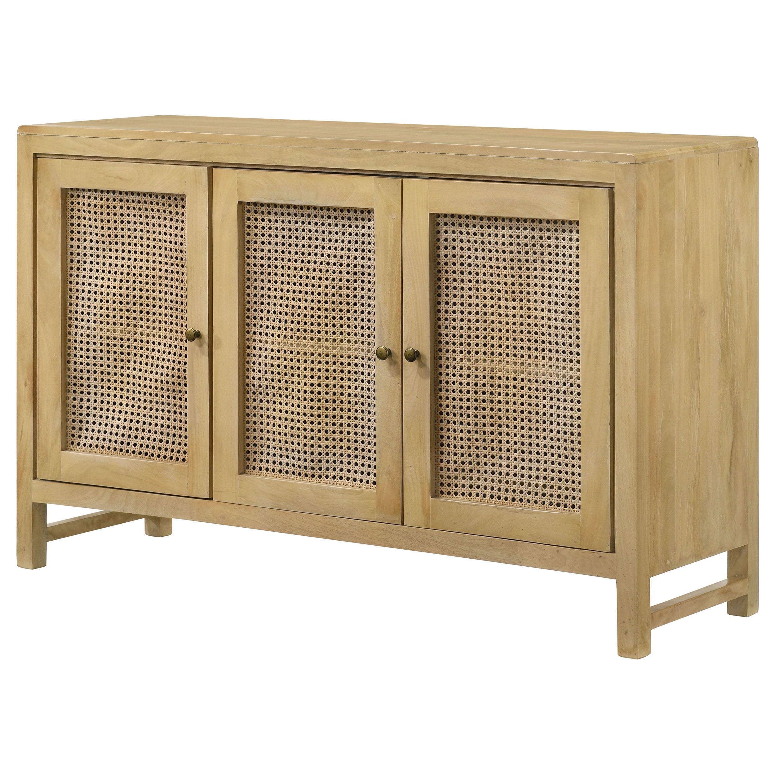 Zamora Rectangular 3-door Accent Cabinet Natural