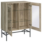 Bonilla 2-door Accent Cabinet with Glass Shelves