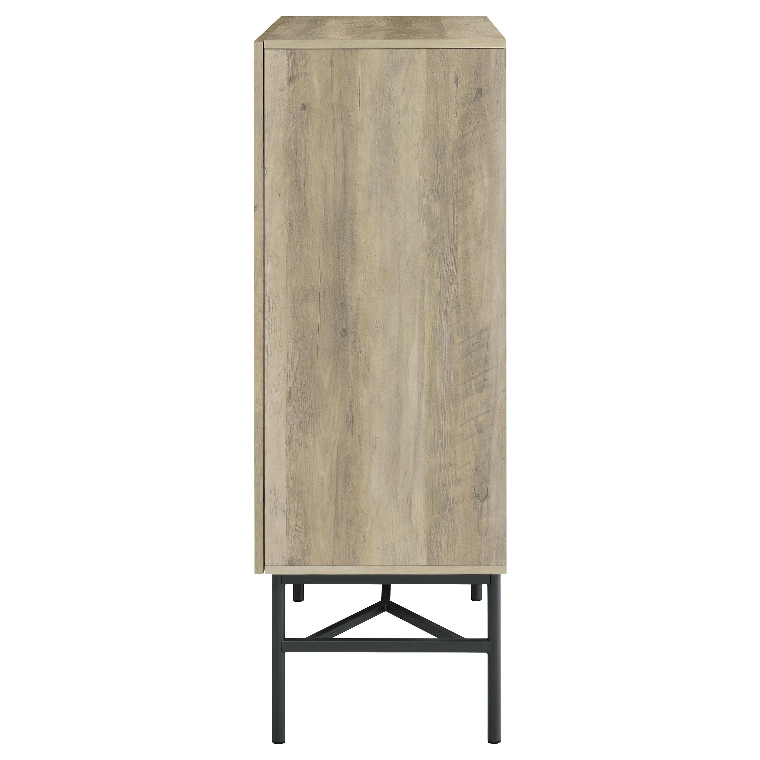 Bonilla 2-door Accent Cabinet with Glass Shelves