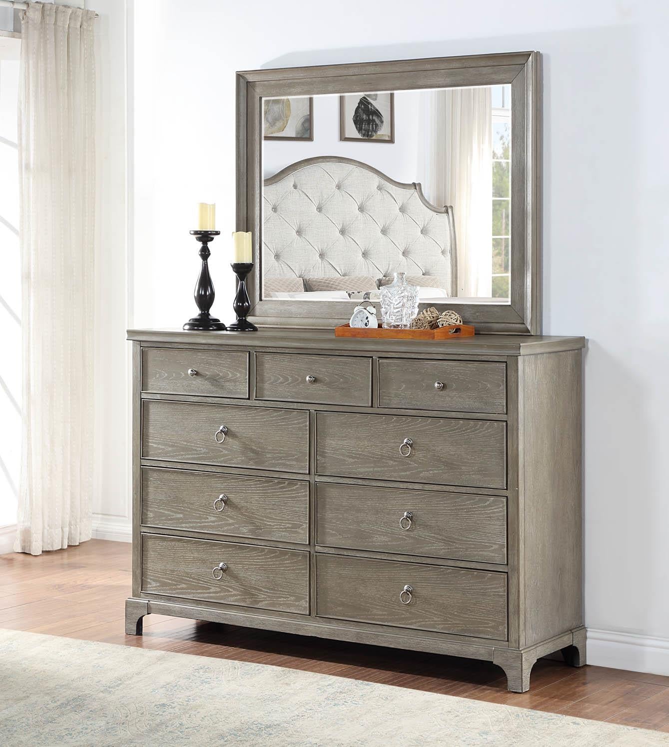 King Bed Frame - Dresser - Mirror