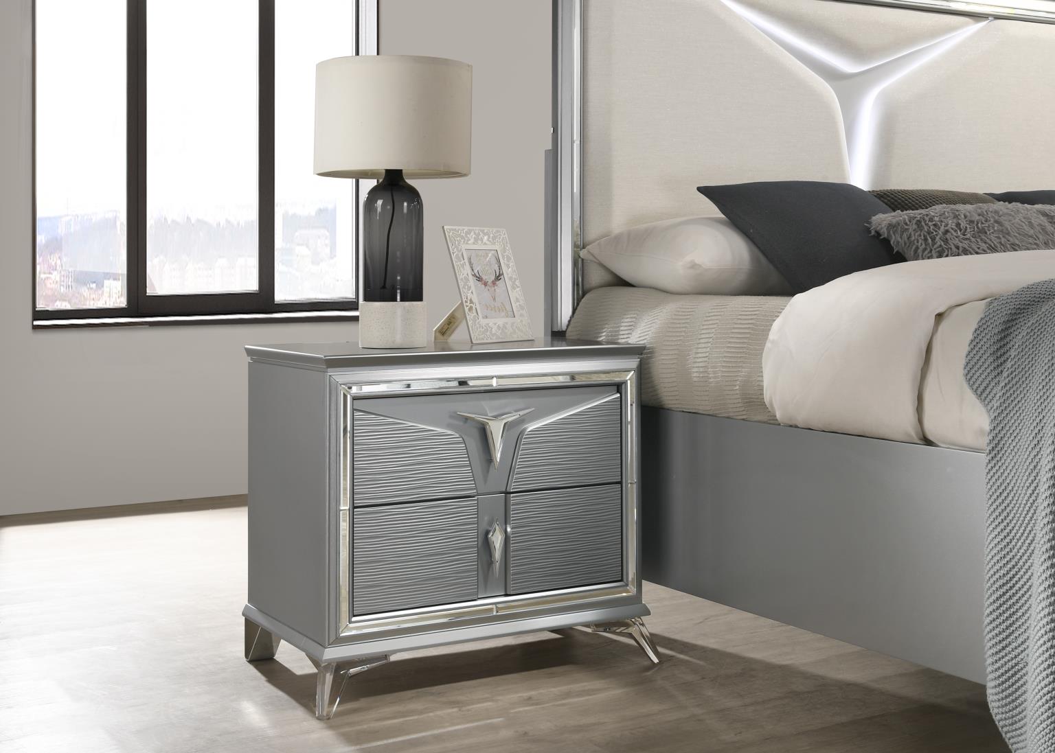 King Bed Frame - Dresser - Mirror