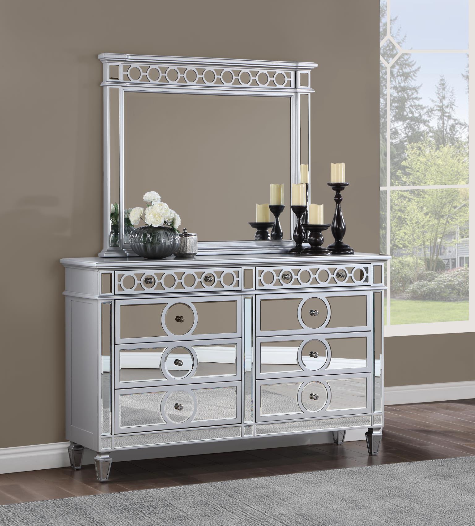 King Bed Frame - Dresser - Mirror