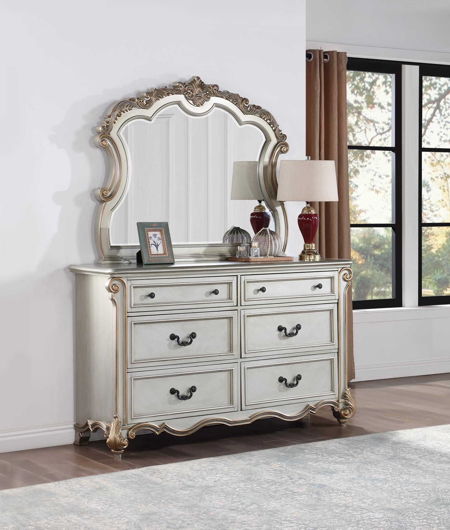 King Bed - Dresser - Mirror