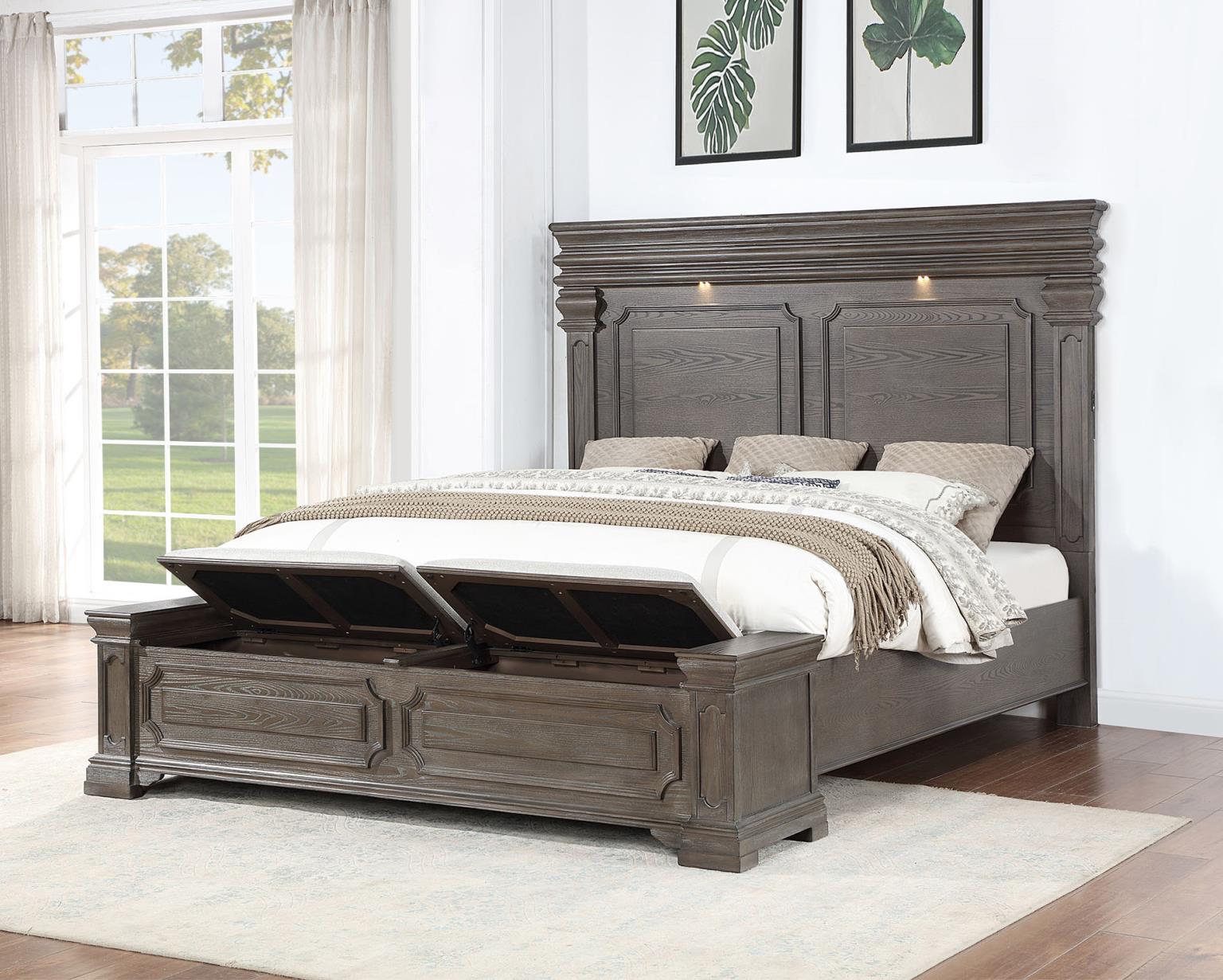 King Bed-Dresser-Mirror