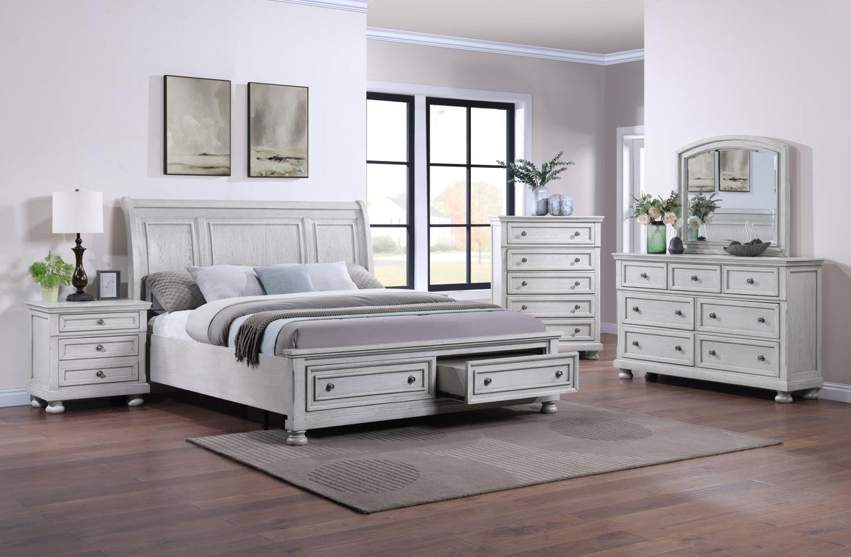 King Bed-Dresser-Mirror