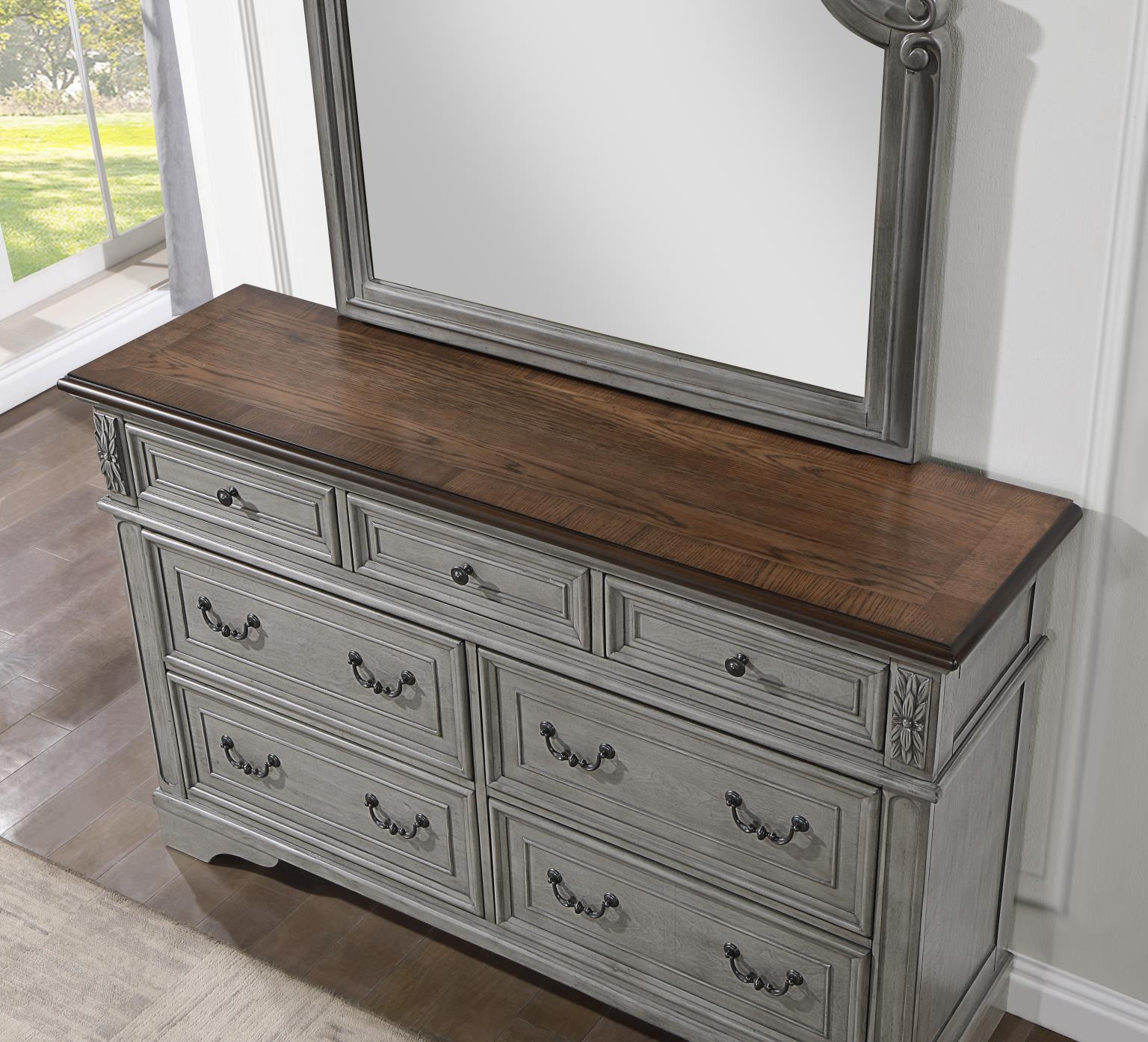 King Bed - Dresser - Mirror