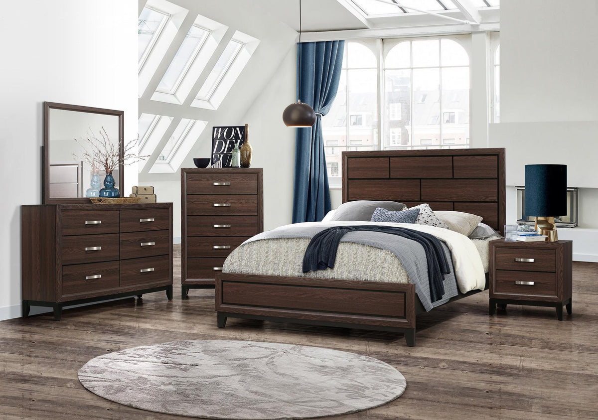 King Bed-Dresser-Mirror